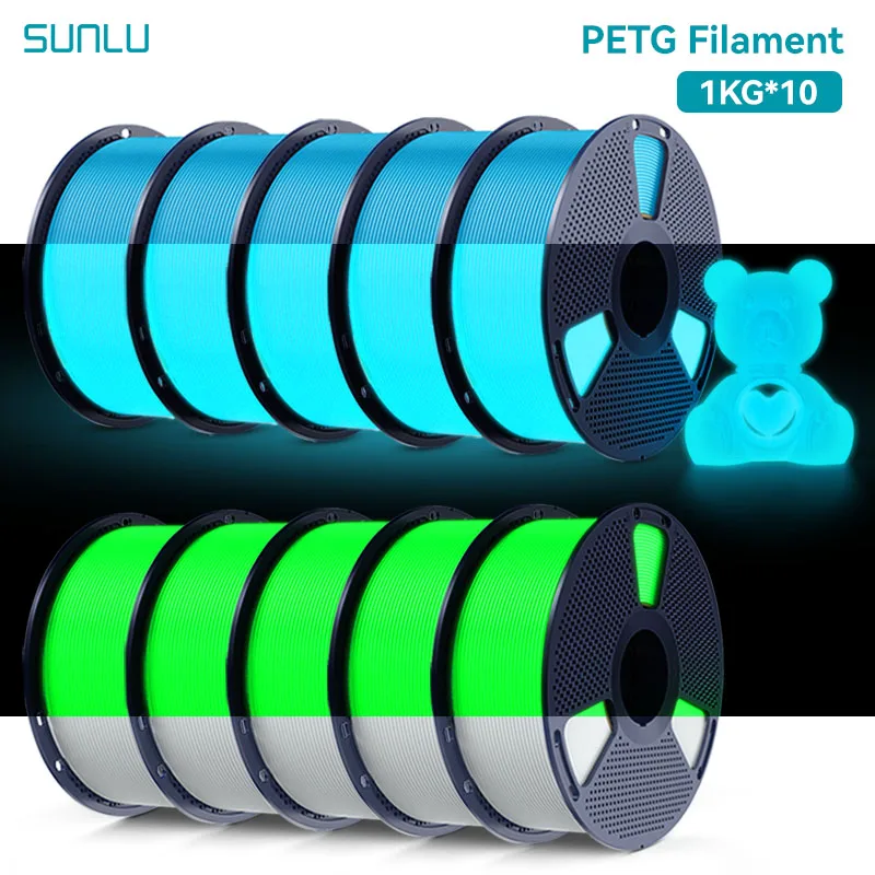 Filament SUNLU PETG Świecący w ciemności (GLOW)