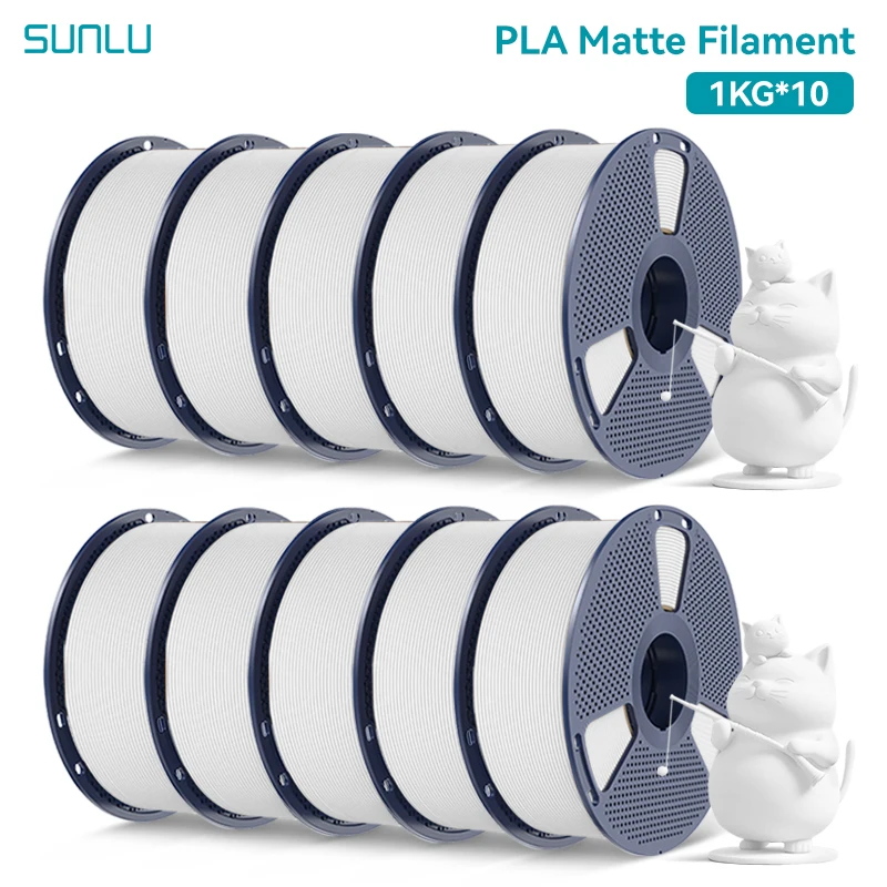 Filament SUNLU PLA Biały Matowy (WHITE MATTE)