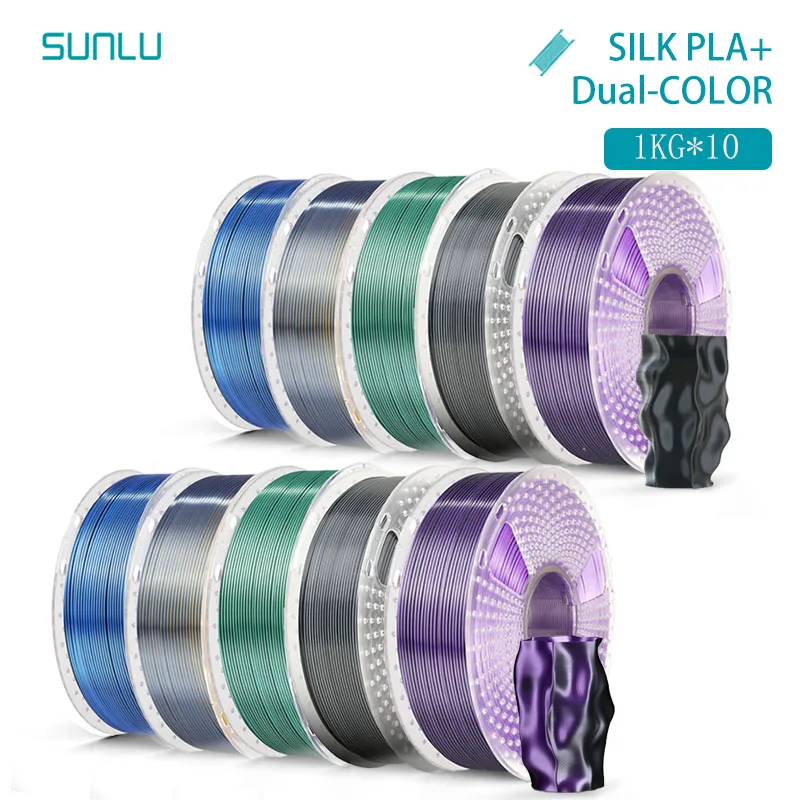 Filament SUNLU PLA  Dwukolorowy Jedwabny (DUAL SILK)
