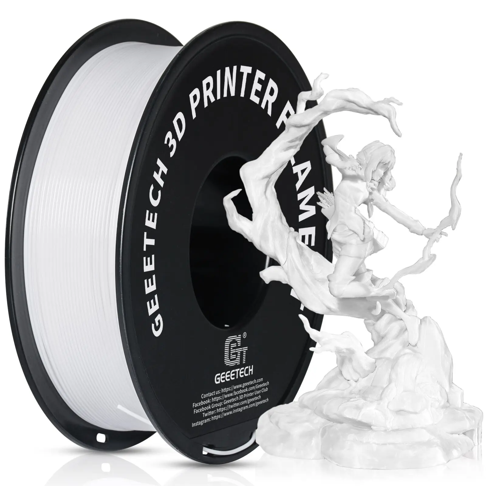 Filament GEEETECH PETG Biały (WHITE)