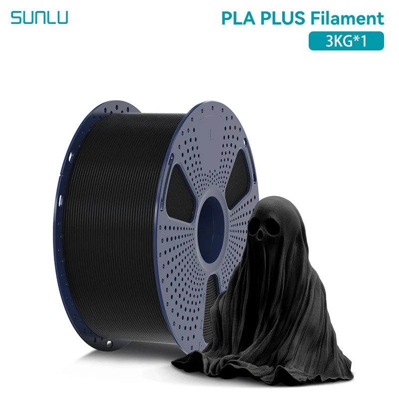 Filament SUNLU PLA Plus Czarny (BLACK)