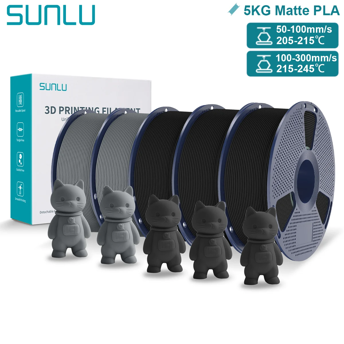 Filament SUNLU PLA Matowy (MATTE)