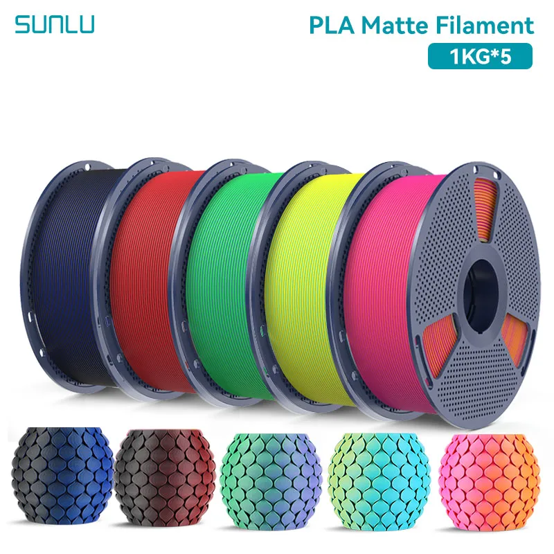 Filament SUNLU PLA Żółty Dwukolorowy Matowy (YELLOW DUAL MATTE)