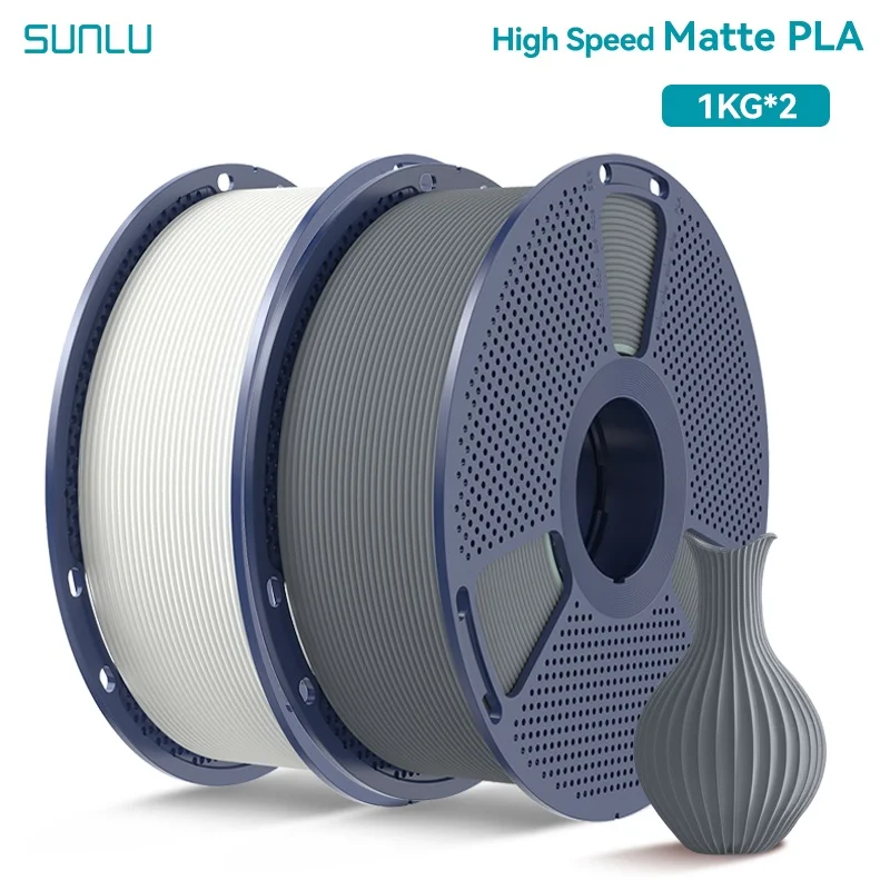 Filament SUNLU PLA High-Speed Biały Matowy (WHITE MATTE)