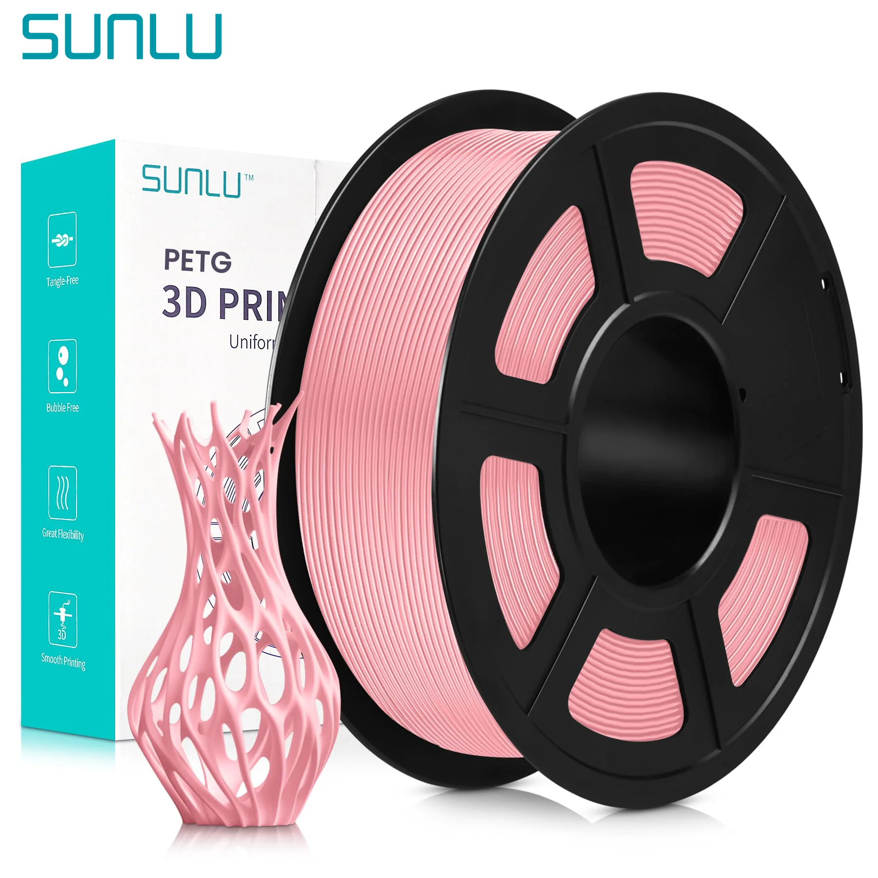 Filament SUNLU PETG Różowy (PINK)
