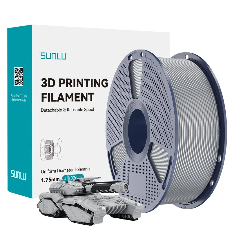 Filament SUNLU PLA Srebrny (SILVER)