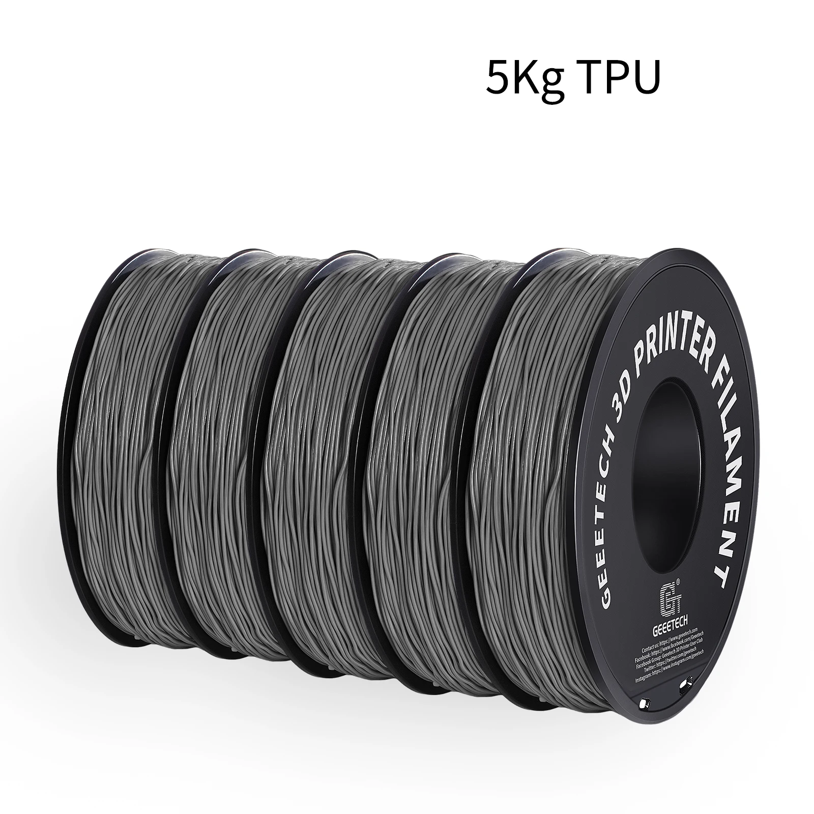 Filament GEEETECH TPU Szary (GRAY)