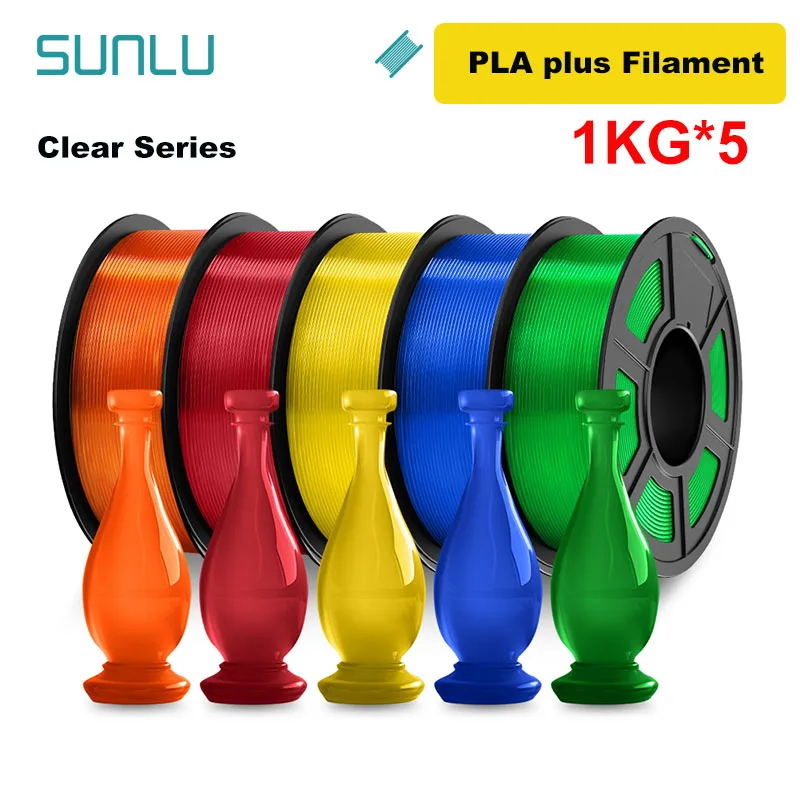 Filament SUNLU PLA Plus Naturalny Przezroczysty (NATURAL TRANSPARENT)