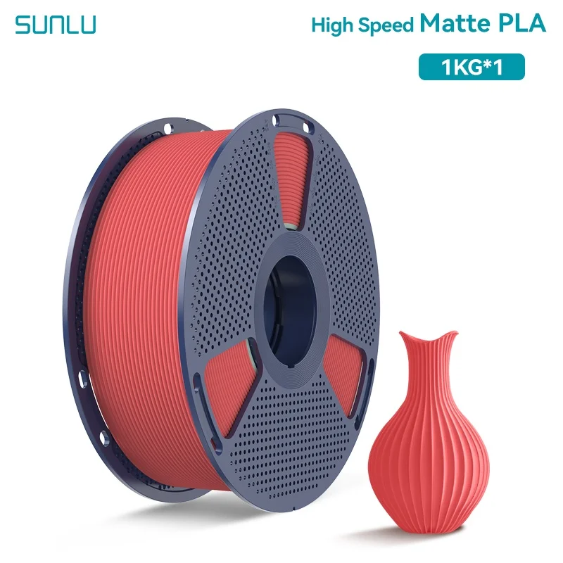 Filament SUNLU PLA High-Speed Czerwony Matowy (RED MATTE)