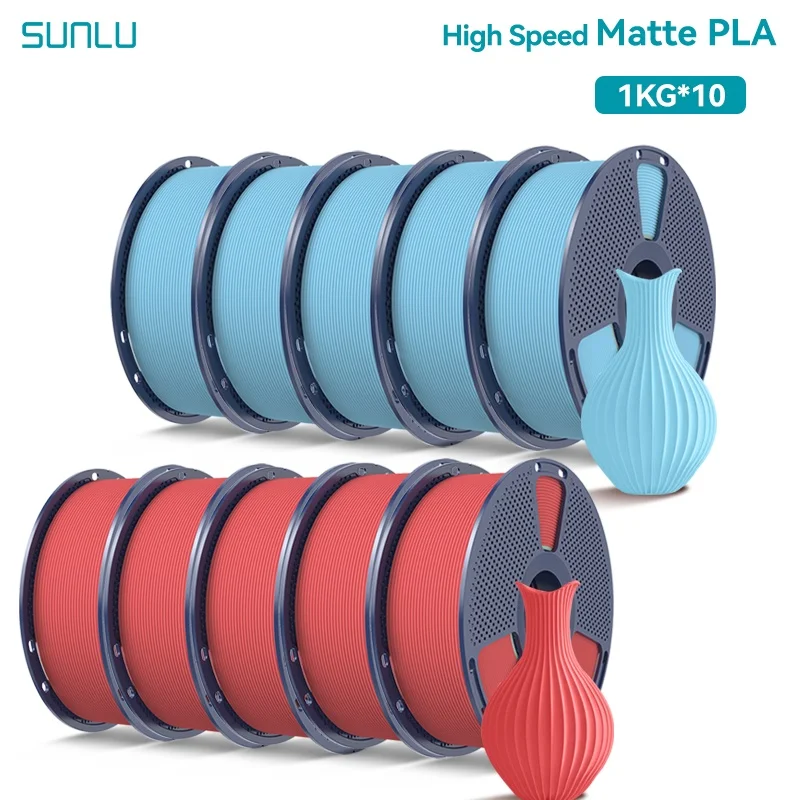 Filament SUNLU PLA High-Speed Niebieski Matowy (BLUE MATTE)