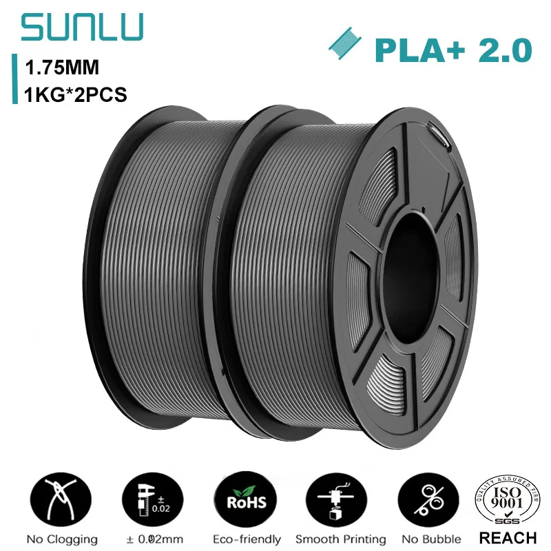 Filament SUNLU PLA Plus Szary (GRAY)
