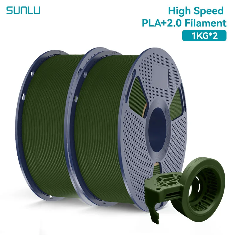 Filament SUNLU PLA Plus High-Speed Zielony (GREEN)