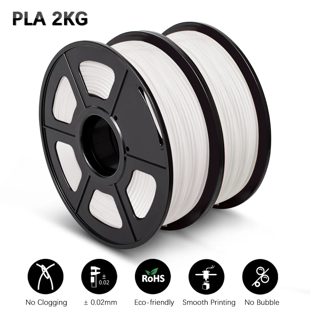 Filament SUNLU PLA Plus Biały (WHITE)