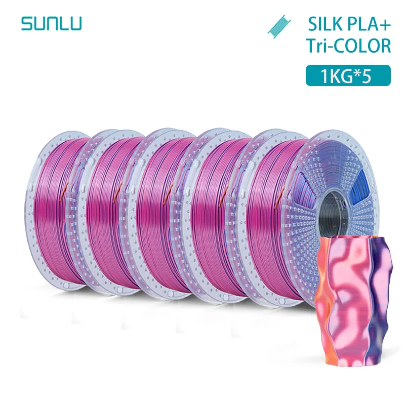 Filament SUNLU PLA  Trójkolorowy Jedwabny (TRIPLE SILK)
