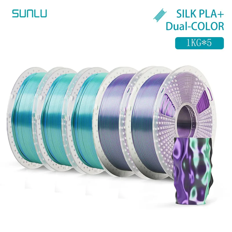 Filament SUNLU PLA  Dwukolorowy Jedwabny (DUAL SILK)