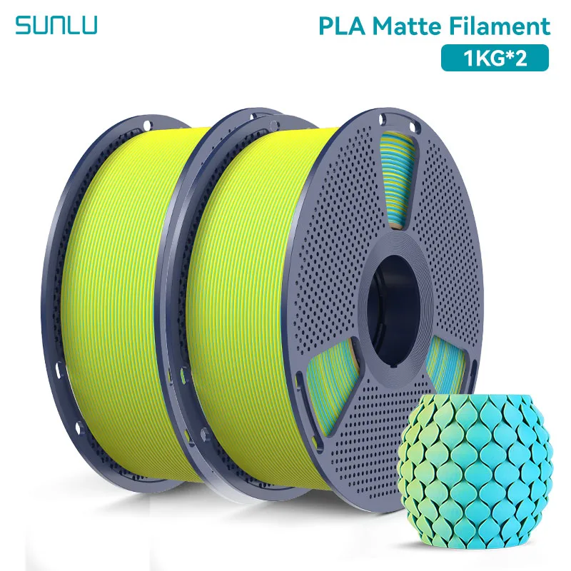 Filament SUNLU PLA Niebieski Dwukolorowy Matowy (BLUE DUAL MATTE)