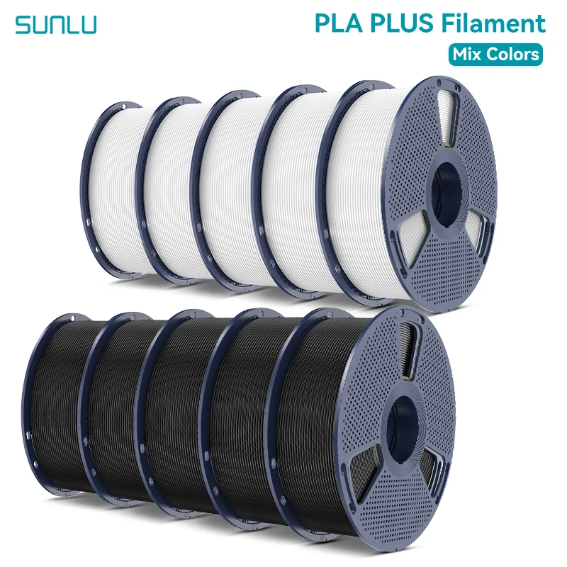 Filament SUNLU PLA Plus Czarny (BLACK)