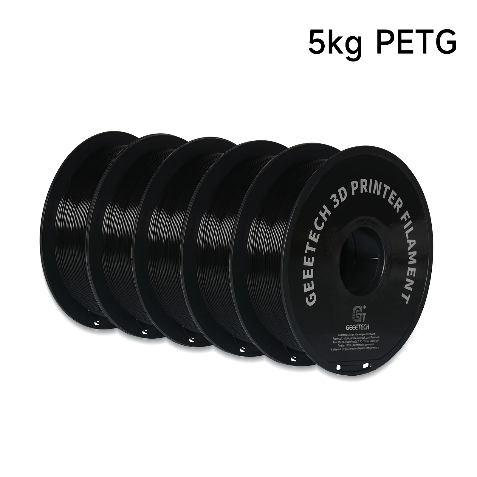 Filament GEEETECH PETG Czarny (BLACK)