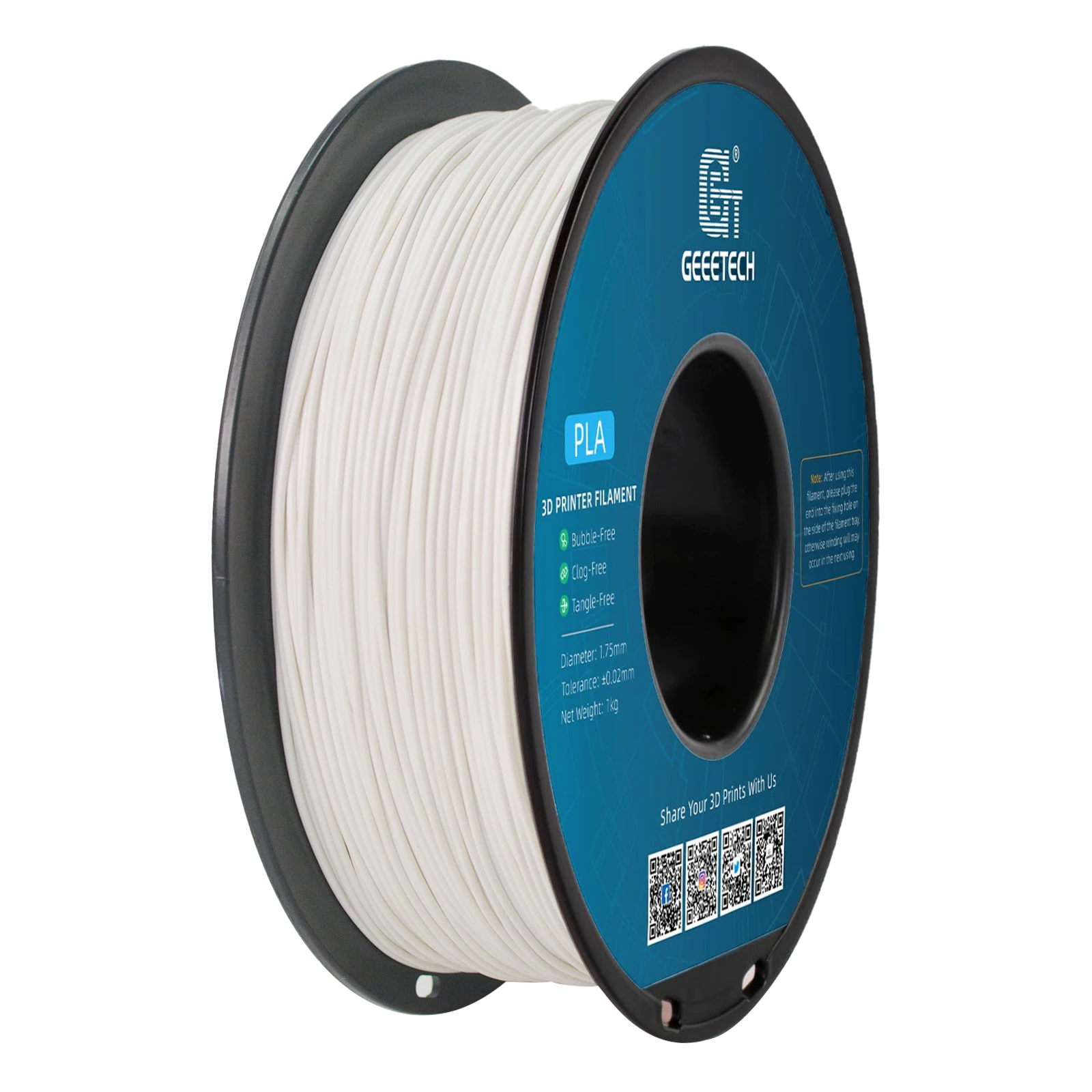 Filament GEEETECH PLA Biały (WHITE)