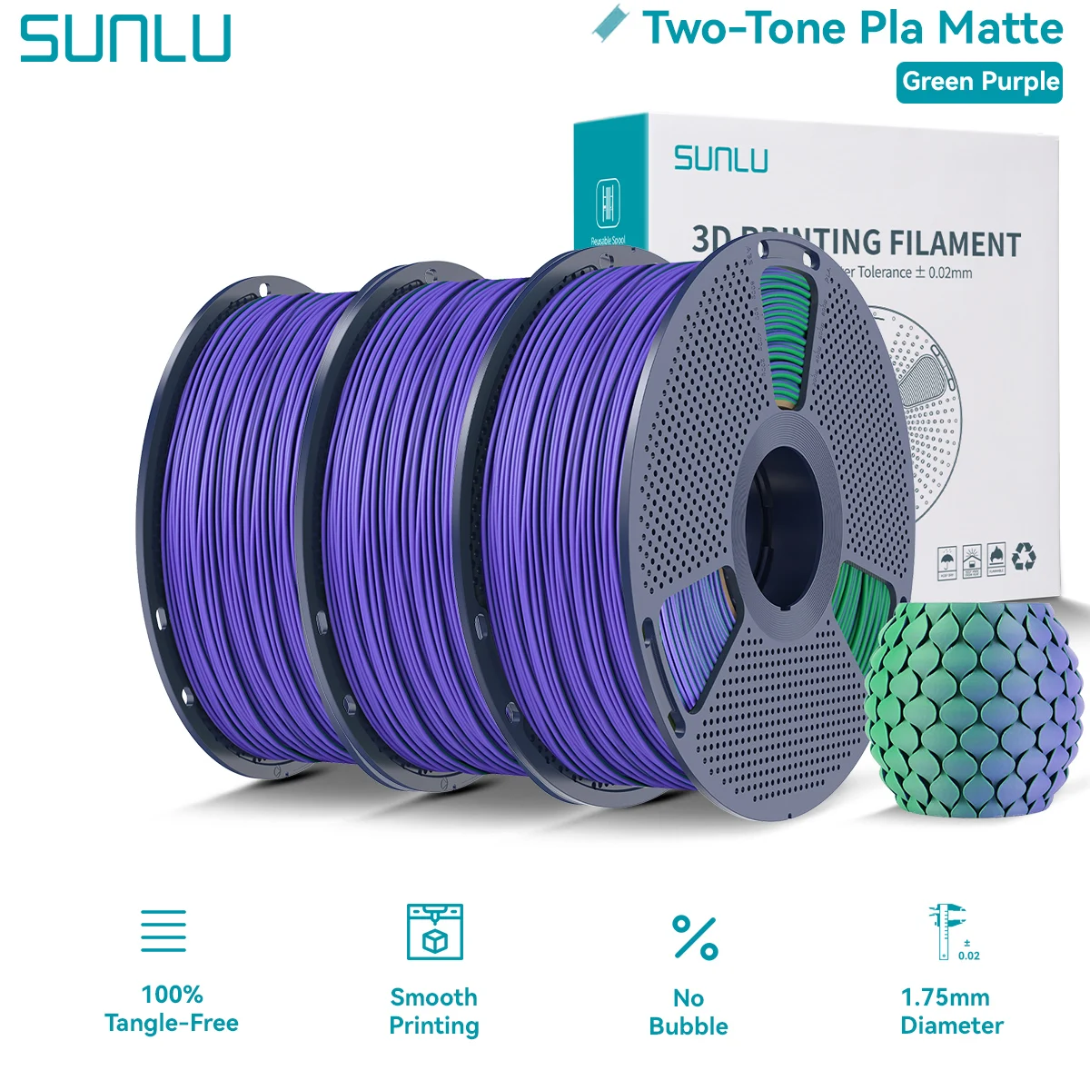 Filament SUNLU PLA  Matowy (MATTE)