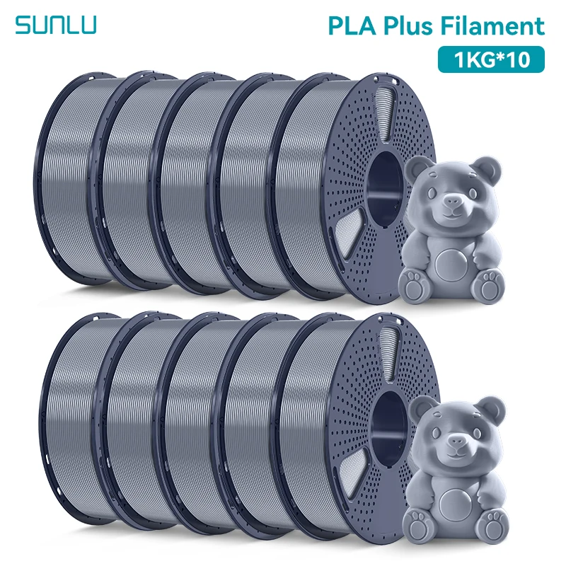 Filament SUNLU PLA Plus Srebrny (SILVER)