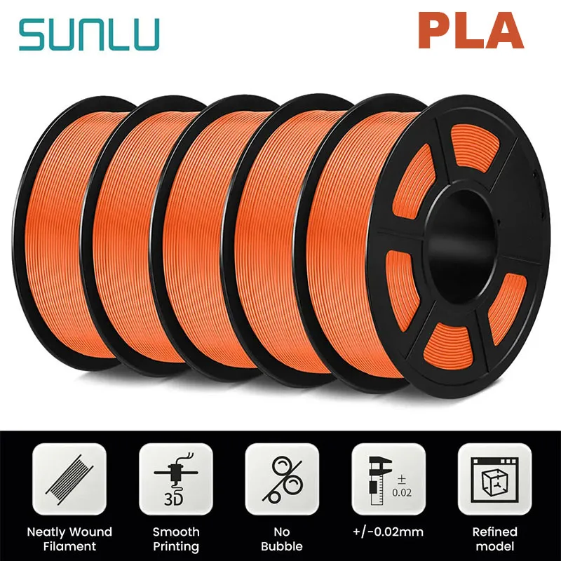 Filament SUNLU PLA-CF  Tęczowy (RAINBOW)