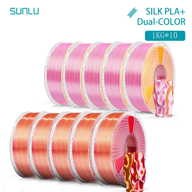 Filament SUNLU PLA  Dwukolorowy Jedwabny (DUAL SILK)