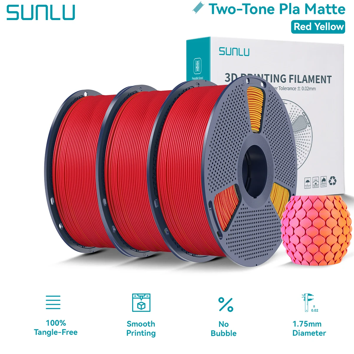 Filament SUNLU PLA Matowy (MATTE)