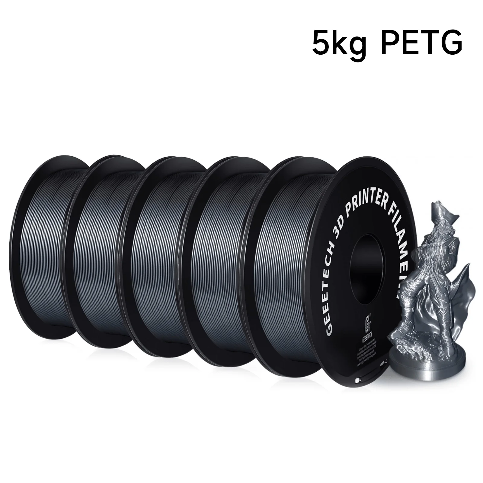 Filament GEEETECH PETG Srebrny (SILVER)