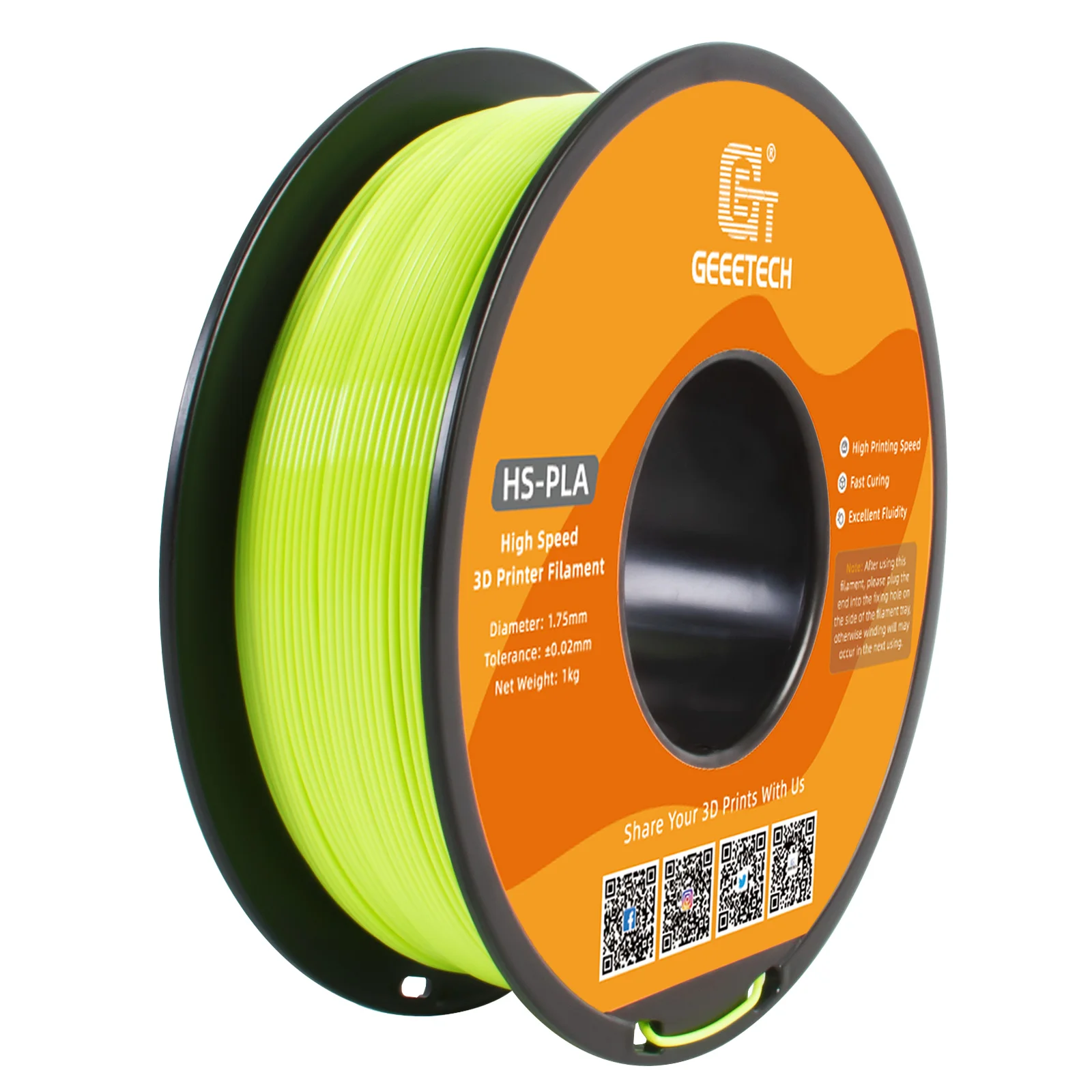Filament GEEETECH PLA High-Speed Zielony (GREEN)