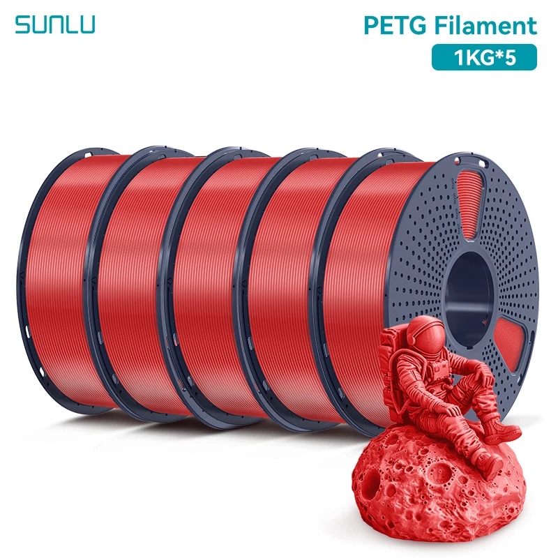 Filament SUNLU PETG Plus Czerwony (RED)