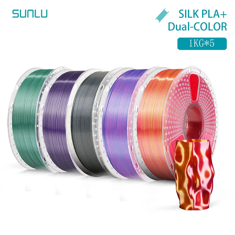Filament SUNLU PLA  Dwukolorowy Jedwabny (DUAL SILK)