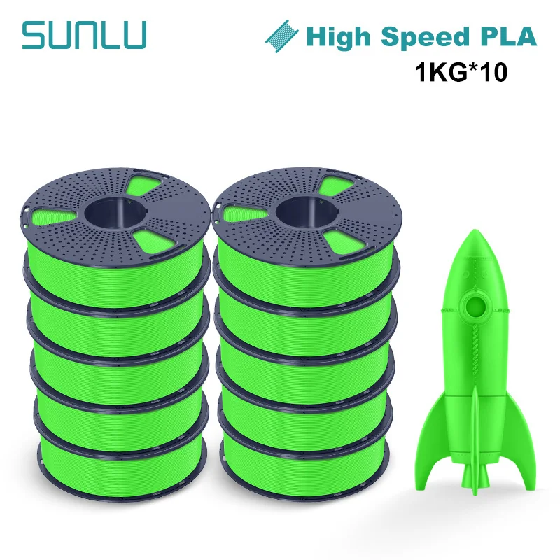 Filament SUNLU PLA High-Speed Zielony (GREEN)