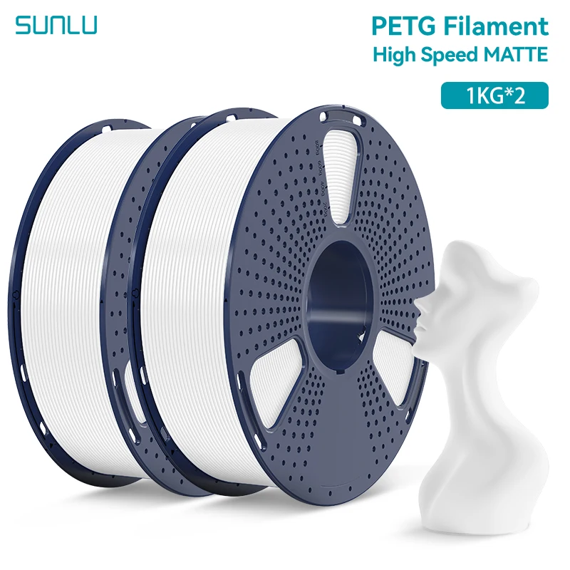 Filament SUNLU PETG High-Speed Biały Matowy (WHITE MATTE)