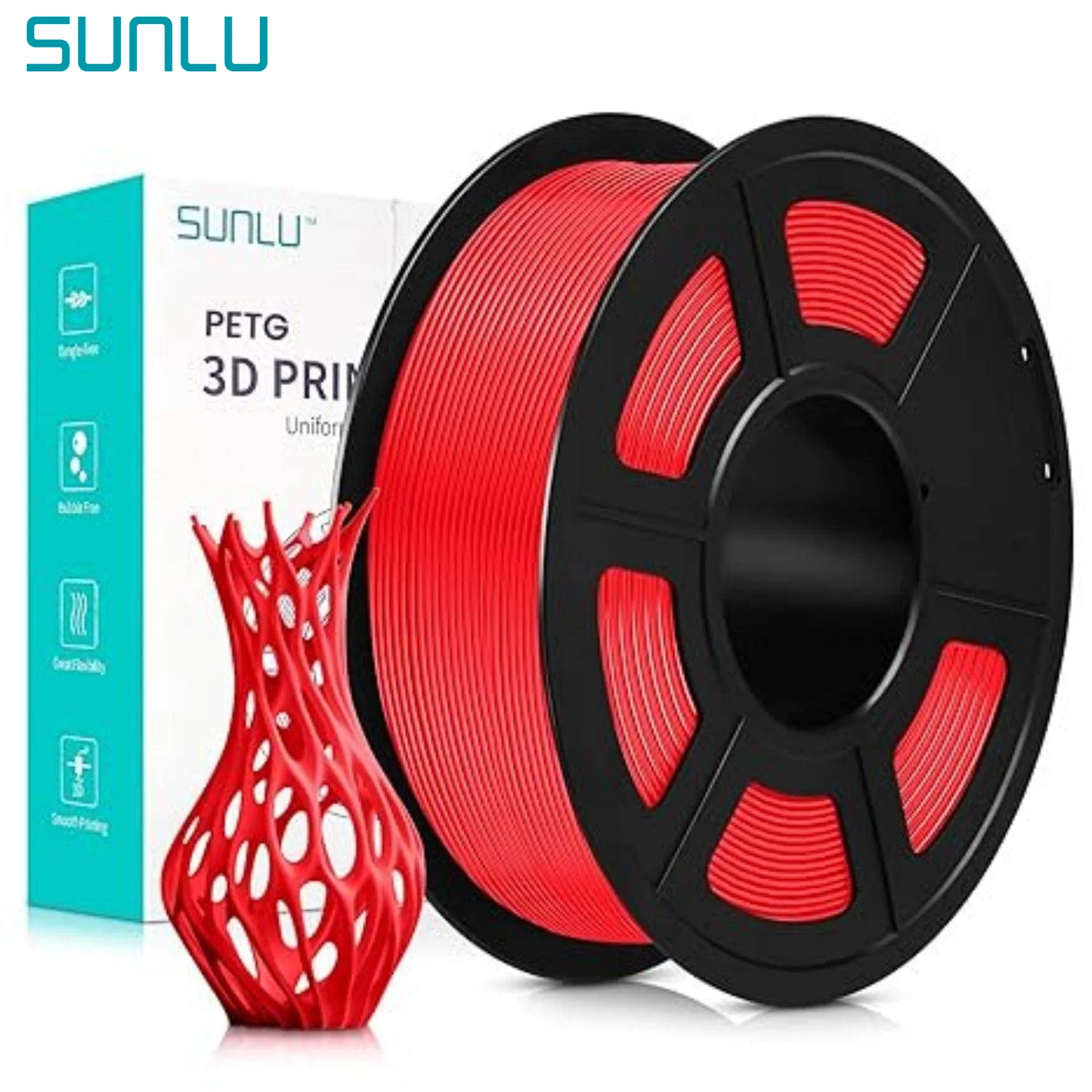 Filament SUNLU PETG Czerwony (RED)