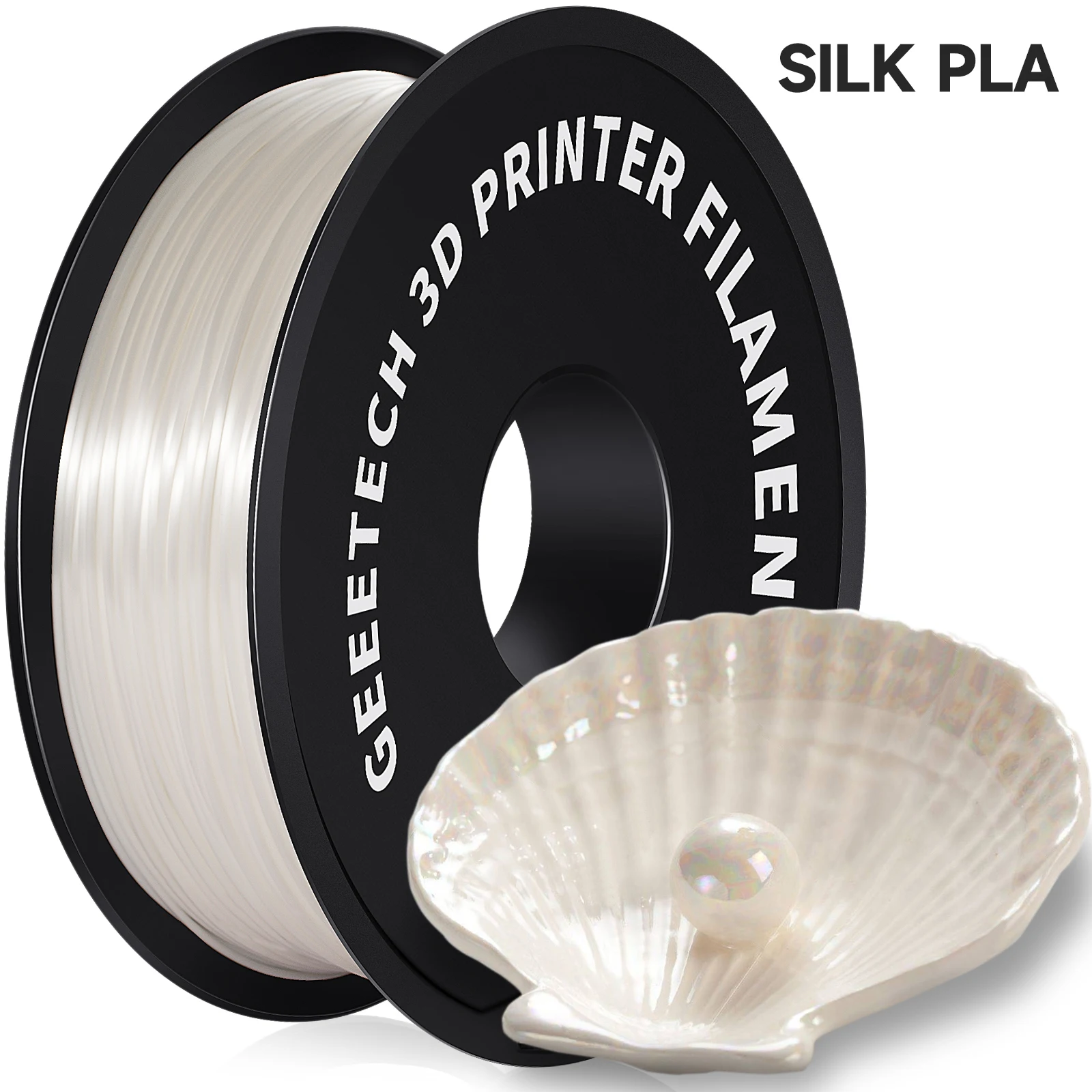 Filament GEEETECH PLA Biały Jedwabny (WHITE SILK)