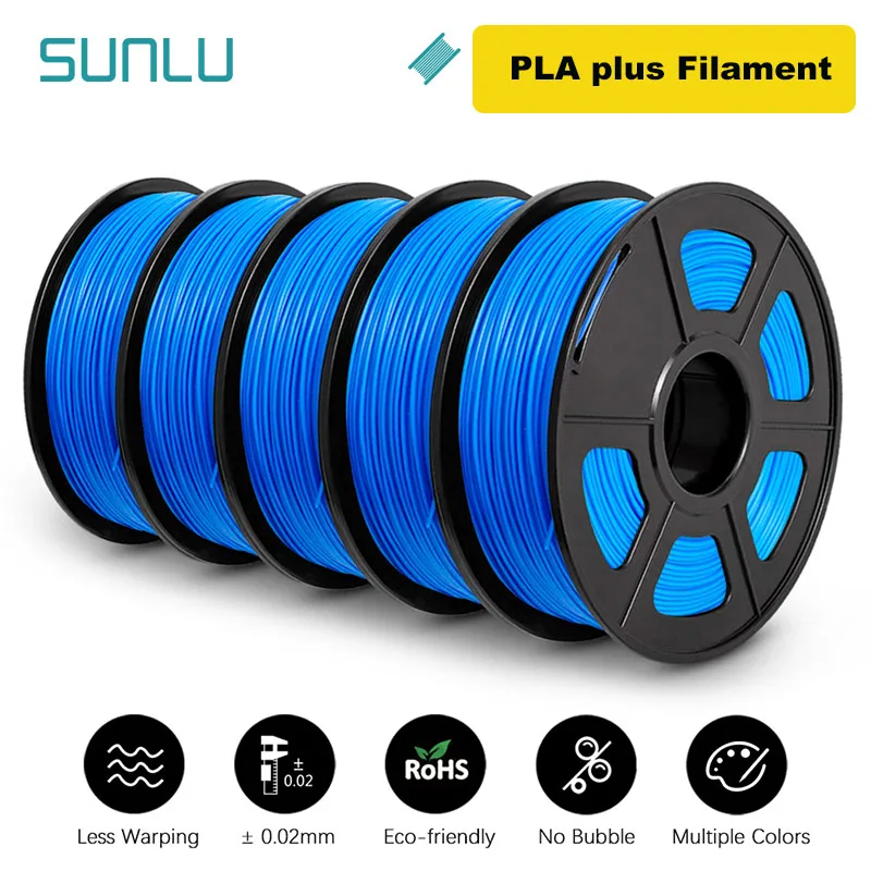 Filament SUNLU PLA Plus Niebieski (BLUE)