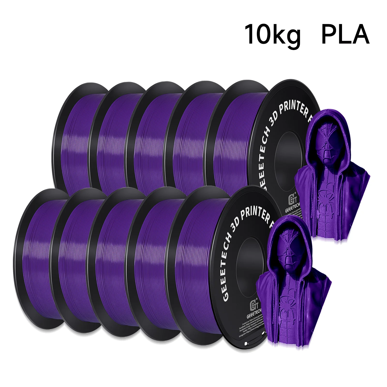 Filament GEEETECH PLA Fioletowy (PURPLE)