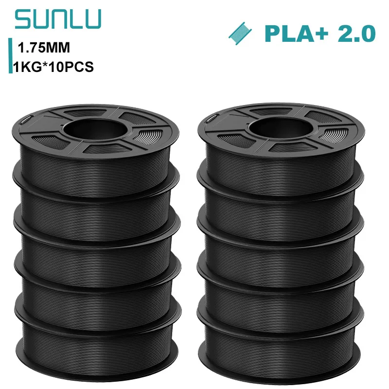 Filament SUNLU PLA Plus Czarny (BLACK)