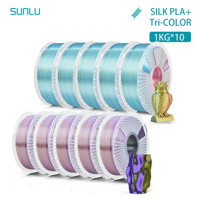 Filament SUNLU PLA  Trójkolorowy Jedwabny (TRIPLE SILK)