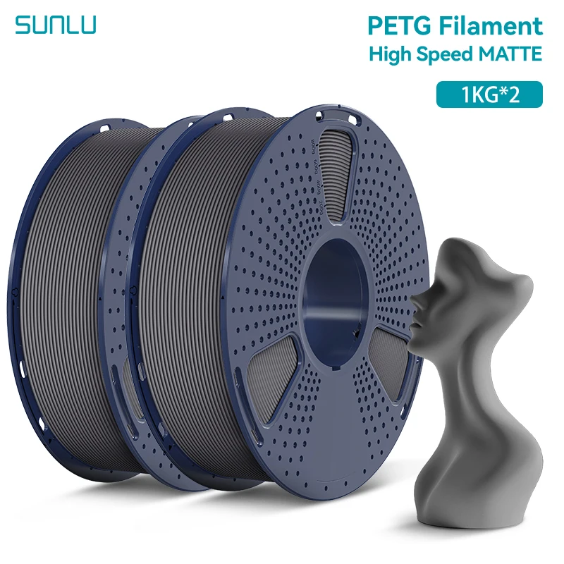 Filament SUNLU PETG High-Speed Szary Matowy (GRAY MATTE)