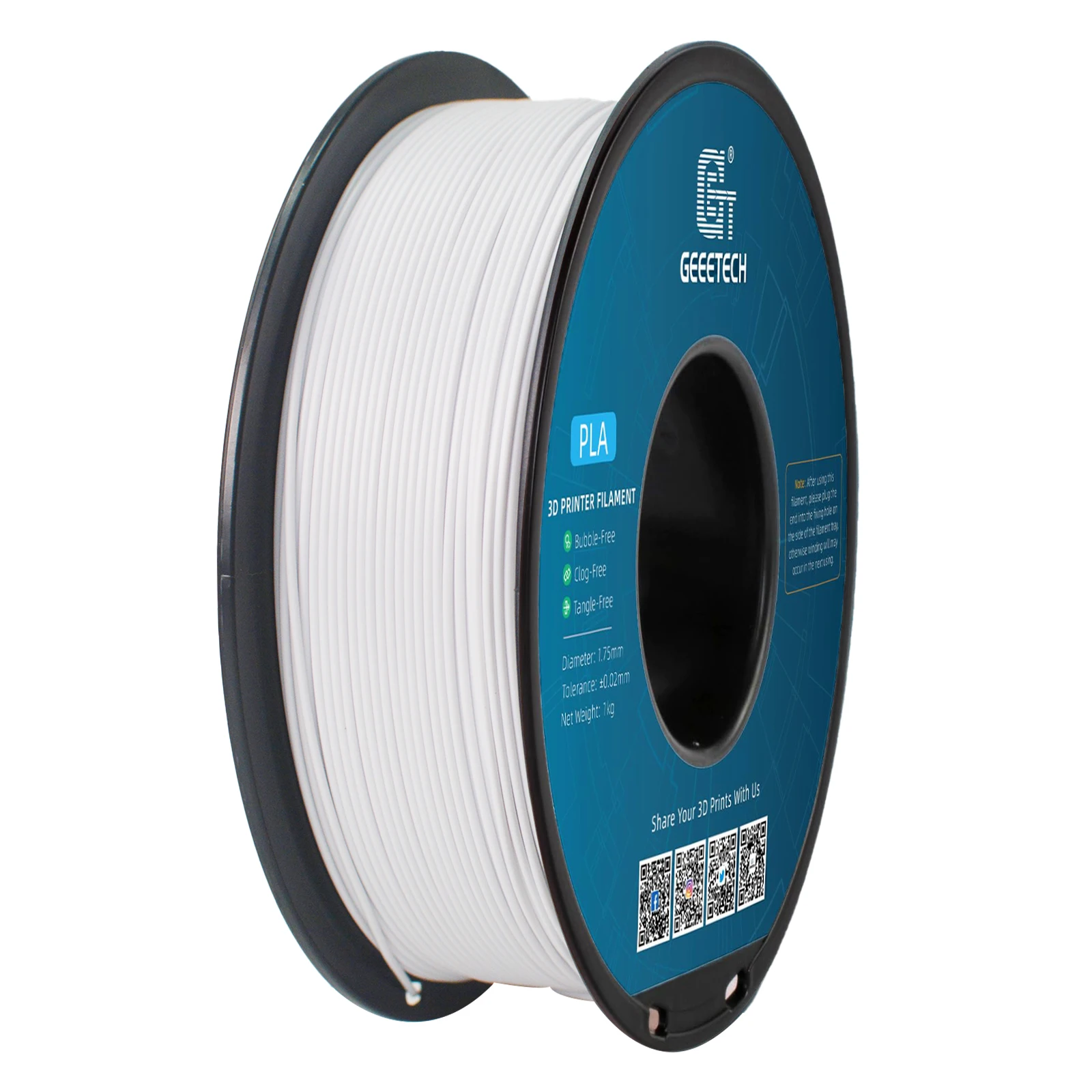 Filament GEEETECH PLA Biały (WHITE)