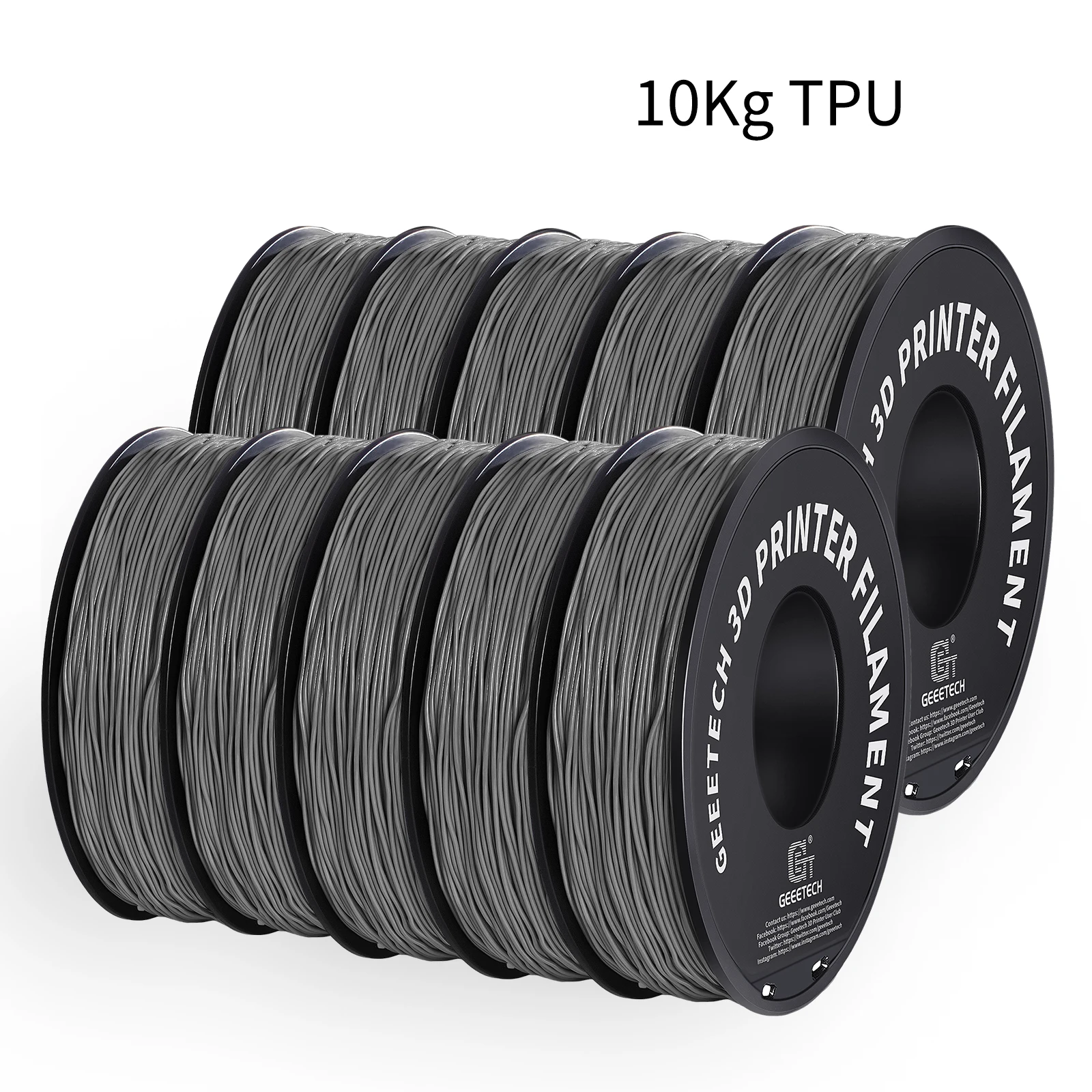 Filament GEEETECH TPU Szary (GRAY)