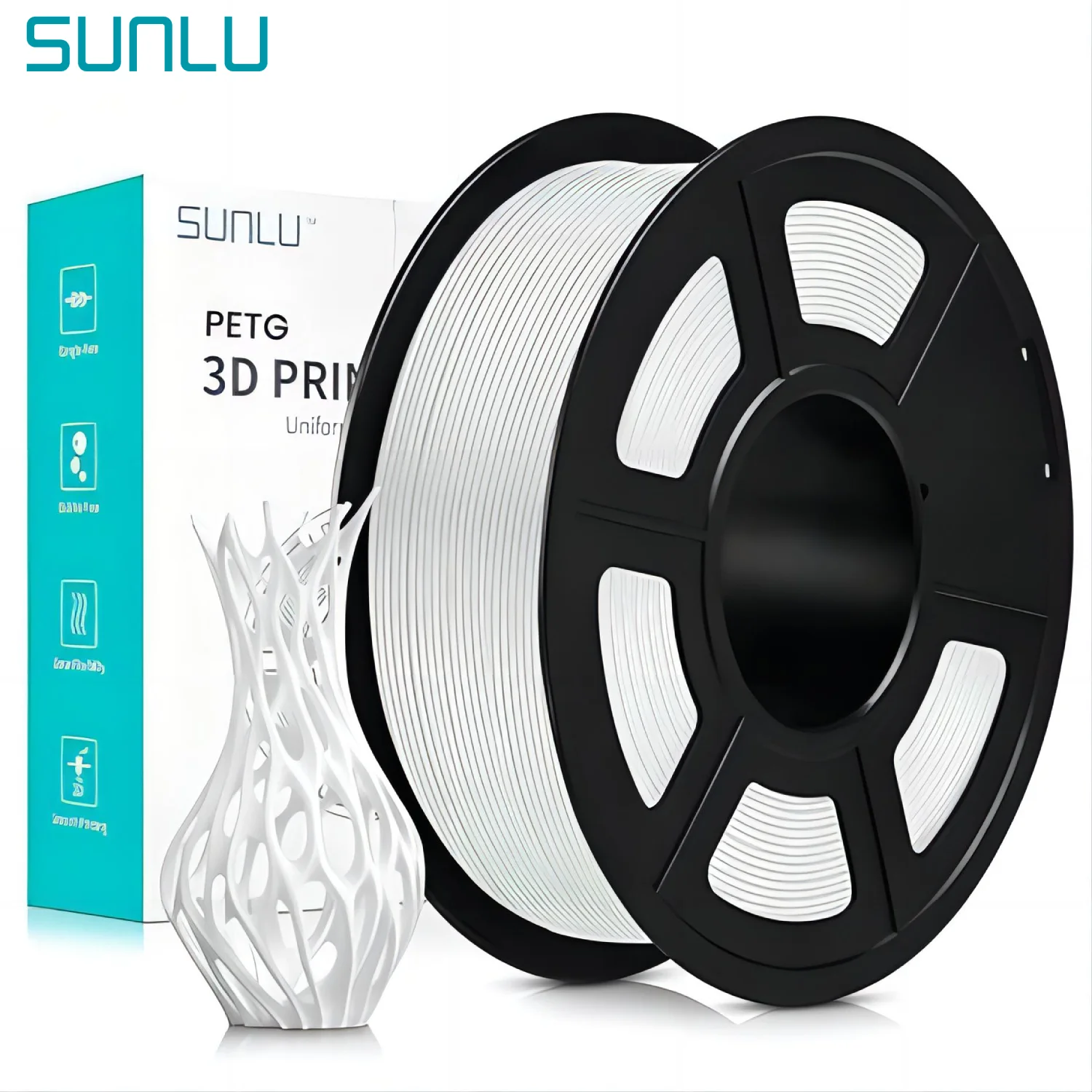 Filament SUNLU PETG Biały (WHITE)