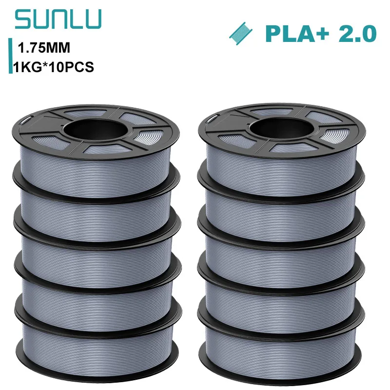 Filament SUNLU PLA Plus Srebrny (SILVER)