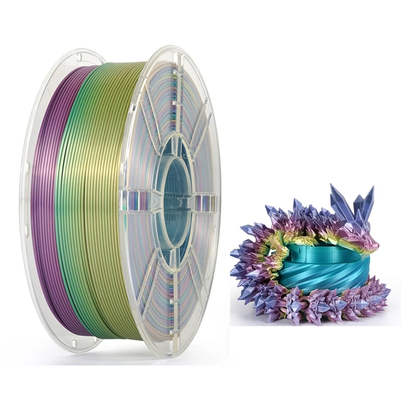 Filament Kingroon PLA  Tęczowy Jedwabny (RAINBOW SILK)