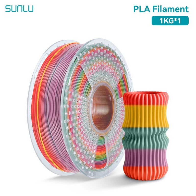 Filament SUNLU PLA  Tęczowy (RAINBOW)