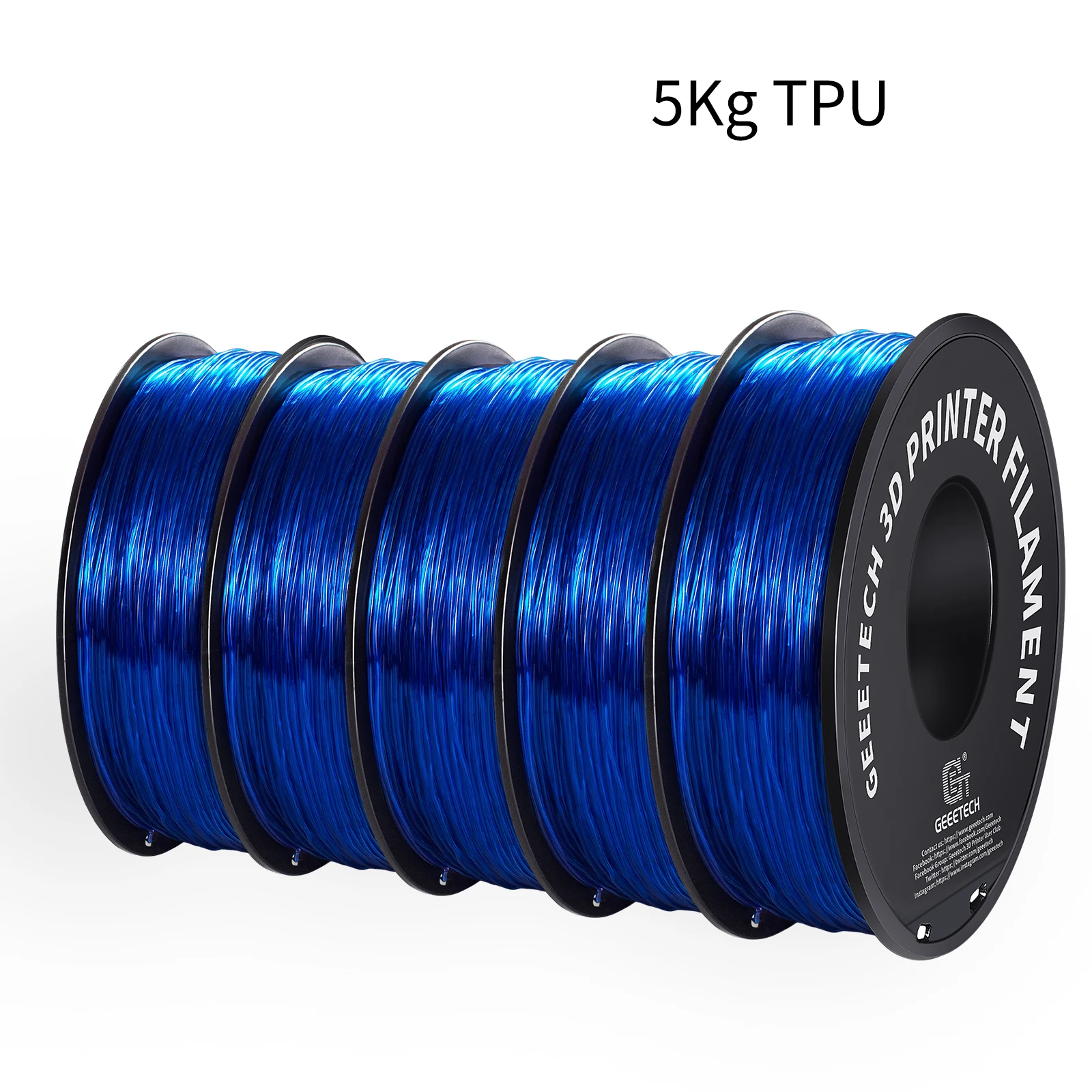 Filament GEEETECH TPU Niebieski (BLUE)