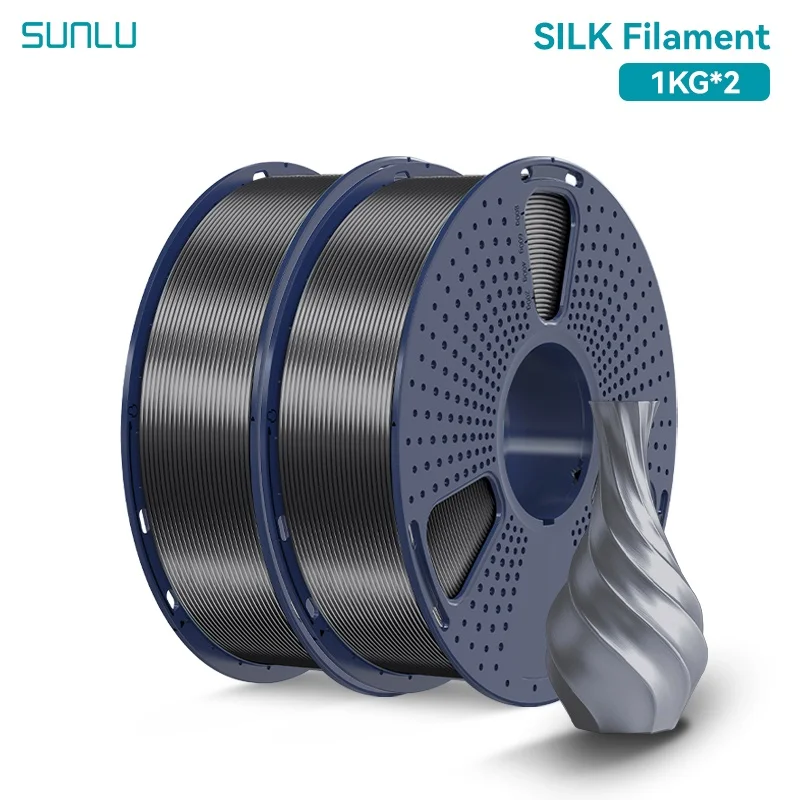 Filament SUNLU PLA Szary Jedwabny (GRAY SILK)