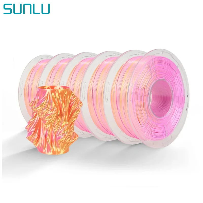 Filament SUNLU PLA Plus  Trójkolorowy Jedwabny (TRIPLE SILK)